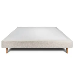 Sommier Tapissier Bouclette Beige 135x190 H29cm