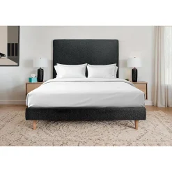 Sommier Tapissier Bouclette Noir 135x190 H29cm