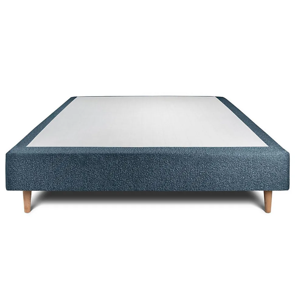 Sommier Tapissier Bouclette Bleu 160x200 H35cm