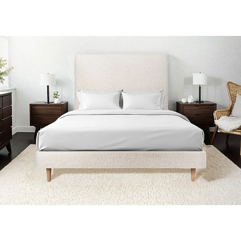 Sommier Tapissier Bouclette Beige 150x190 H29cm