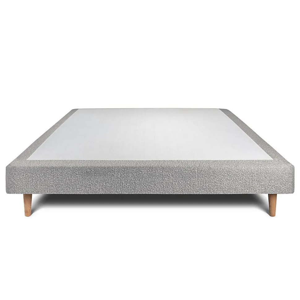 Sommier Tapissier Bouclette Gris 160x200 H29cm