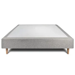 Sommier Tapissier Bouclette Gris 135x190 H35cm
