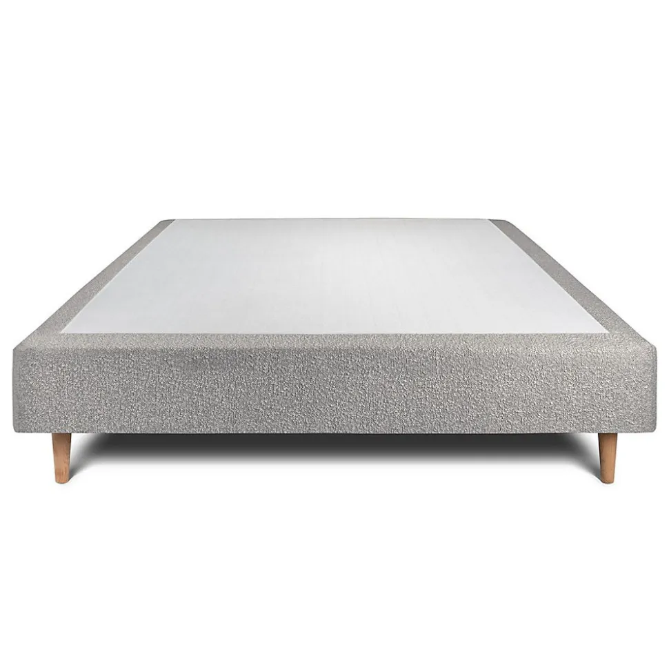 Sommier Tapissier Bouclette Gris 160x200 H35cm