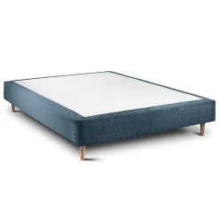 Sommier Tapissier Bouclette Bleu 135x190 H35cm
