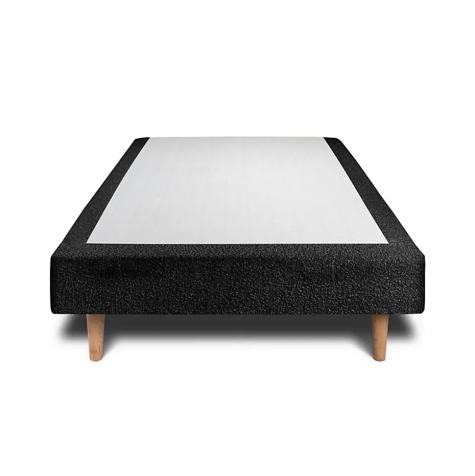 Sommier Tapissier Bouclette Noir 100x200 H35cm