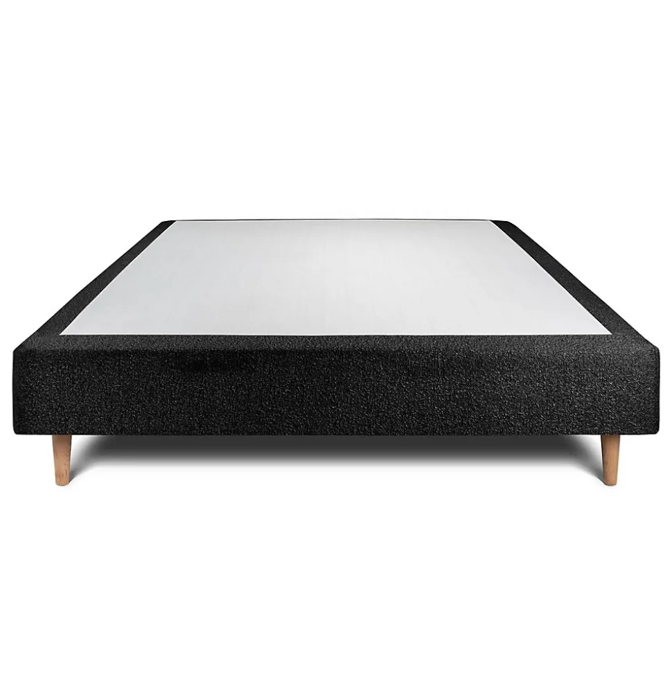 Sommier Tapissier Bouclette Noir 150x200 H35cm