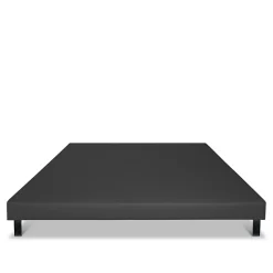 Sommier tapissier Capucine 90x190 cm Epaisseur 13 cm Gris anthracite (pieds non inclus)