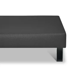 Sommier tapissier Constantine 140x200 cm Epaisseur 18 cm Gris anthracite (pieds non inclus)