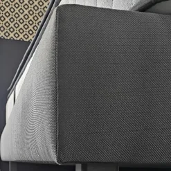 Sommier tapissier Constantine 140x200 cm Epaisseur 18 cm Gris anthracite (pieds non inclus)