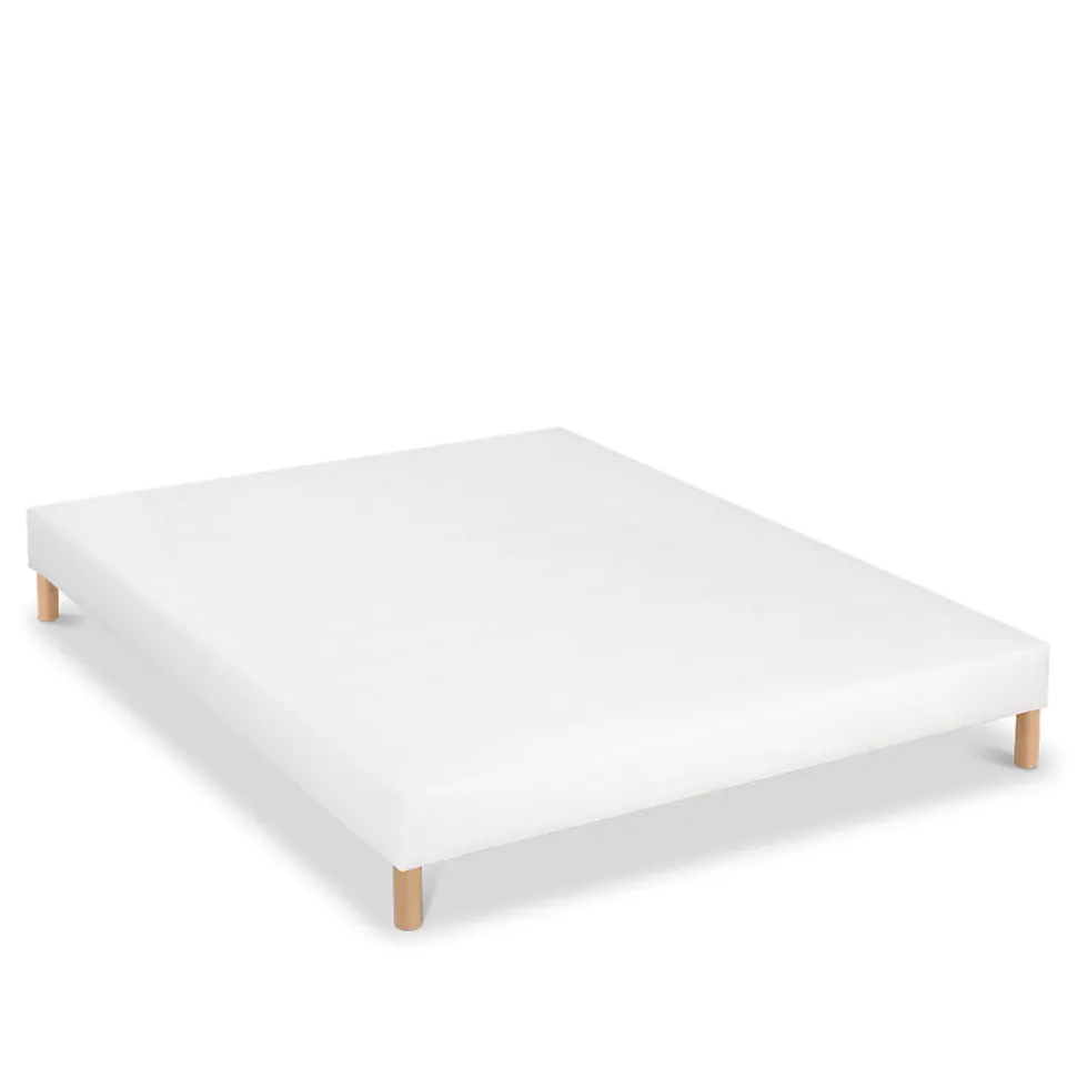 Sommier tapissier Constantine 80x200 cm Epaisseur 18 cm Blanc (pieds non inclus)