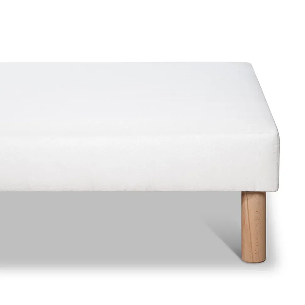 Sommier tapissier Constantine 80x200 cm Epaisseur 18 cm Blanc (pieds non inclus)