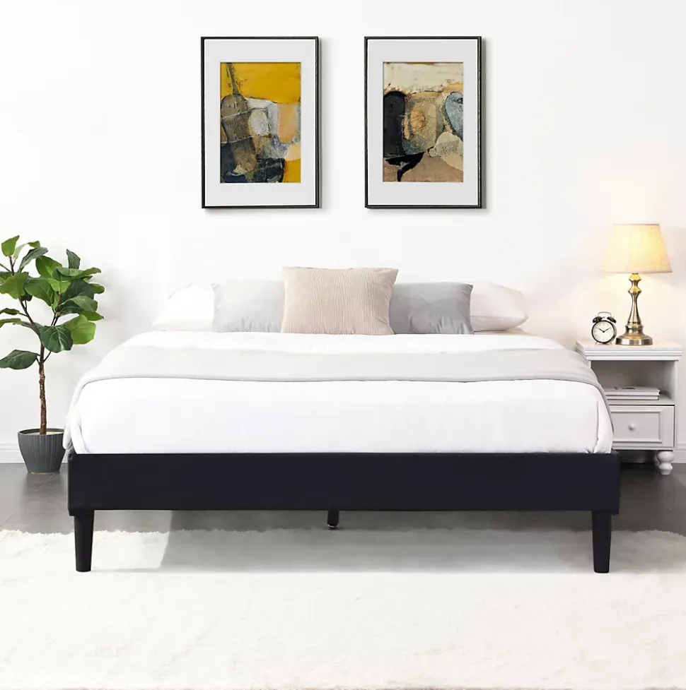 Sommier Tapissier Déhoussable 200x200 cm - 20 cm - 13 Lattes - Housse Lavable - Montage Rapide et Facile - Confort Optimal - SOMMI