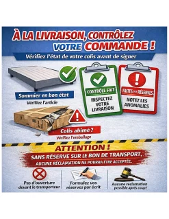 SOMMIER TAPISSIER GRIS 100x200x2 cm (200x200) FABRICATION FRANÇAISE ARTISANALE PIEDS OFFERTS HAUTEUR avec PIEDS 27 cm