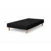 SOMMIER TAPISSIER NOIR 90x190 cm FABRICATION FRANÇAISE ARTISANALE PIEDS OFFERTS HAUTEUR avec PIEDS 27 cm
