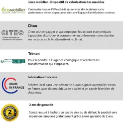 SOMMIER TAPISSIER NOIR 140x200 cm FABRICATION FRANÇAISE ARTISANALE PIEDS OFFERTS HAUTEUR avec PIEDS 27 cm