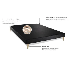 Sommier tapissier Royal Palace Bedding - Sommier moderne en bois massif
