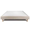 Sommier Tapissier Tissu Beige brun 150x190 H29cm