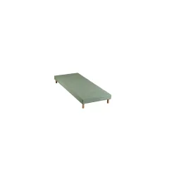 Sommier tapissier vert celadon 90x200