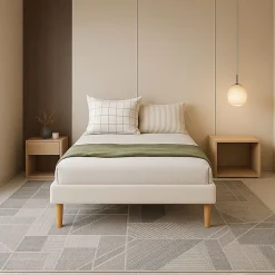 Sommier Tapissier 90x190 cm - 18 cm - Compatible avec Tous Matelas - Confort Optimal - Montage Rapide et Facile - 13 Lattes - SOMM