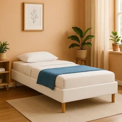 Sommier Tapissier 90x190 cm - 18 cm - Compatible avec Tous Matelas - Confort Optimal - Montage Rapide et Facile - 13 Lattes - SOMM