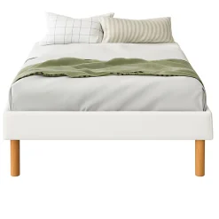Sommier 80x190 - 18 cm - Compatible avec Tous Matelas - Confort Optimal - Montage Rapide et Facile - 13 Lattes - ADRIEN BLANC