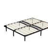 Sommier 120x200 - cadre a lattes renforce - 9 pieds en metal - hauteur 29 cm - montage facile - confort optimal - usage quotidien