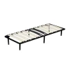 Sommier 70x190 - cadre metal - renforcé - confort optimal - montage facile - 6 pieds - 18 lattes 9 mm