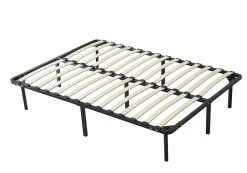 Sommier 120x190 cm - cadre à lattes - montage facile - confort optimal - usage quotidien - best seller