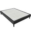Sommier 140x190 cm - dehoussable - avec pieds 20 cm - 13 lattes - soutien ferme - confort optimal - usage quotidien