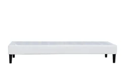 Sommier 90x190 cm - déhoussable - pieds 20 cm - 13 lattes - soutien ferme - confort - usage quotidien - blanc