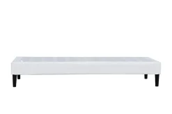 Sommier 90x190 cm - déhoussable - pieds 20 cm - 13 lattes - soutien ferme - confort - usage quotidien - blanc