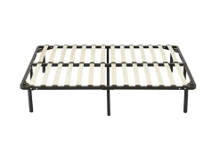 Sommier 180x200 cm - Jacky - Solide et Confortable x 29 cm - Cadre à lattes + 6 pieds en métal - Épaisseur métal 1,2 mm - 14 latte