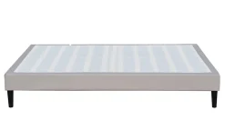 Sommier 80x200 cm - tapissier - déhoussable - housse lavable - pieds 20 cm - 13 lattes - confort optimal - usage quotidien -