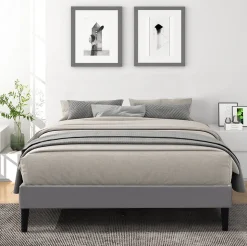 Sommier 140x200 cm - tapissier dehoussable - pieds 20 cm - 2x13 lattes - soutien ferme - confort optimal - usage quotidien