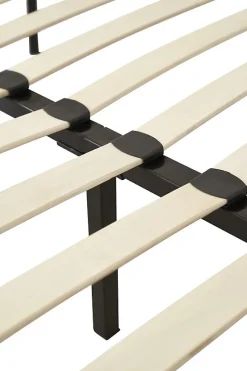 Sommier 80x200 cm Jacky - Solide et Confortable x 29 cm - Cadre à Lattes + 6 Pieds en Métal - Épaisseur Métal 1,2 mm - 14 Lattes e
