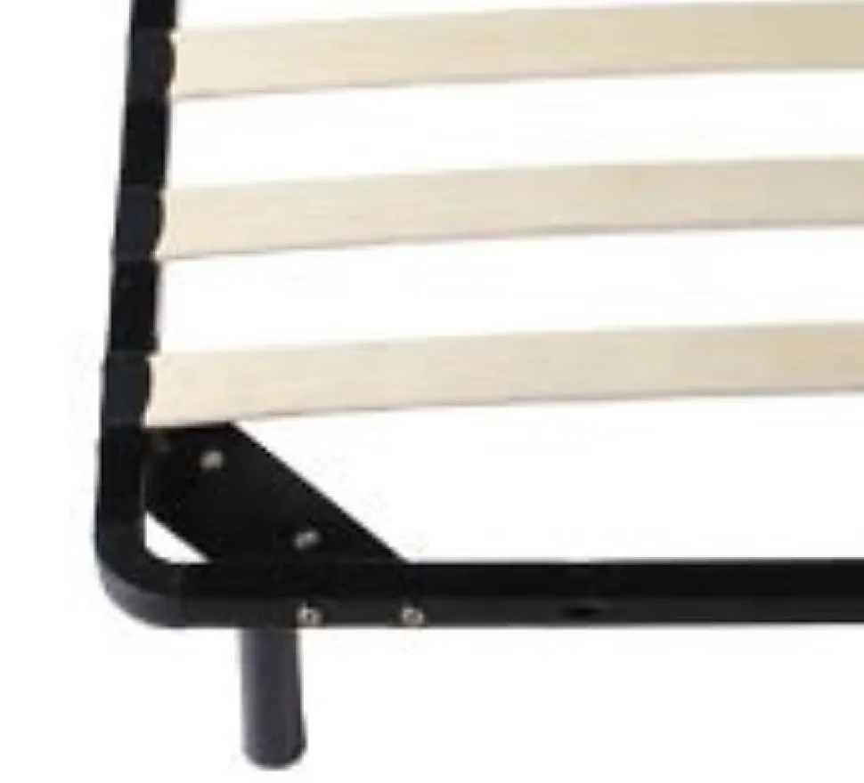 Sommier 90x190 cm Metal Solide et Confortable 29 cm - Montage Rapide - Lattes en Bois 14 en 9mm - Epaisseur Metal 1,2 mm - Idéal p