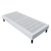Sommier 80x200 cm tapissier dehoussable - pieds 20 cm - 13 lattes - montage rapide - revetement facile entretien - -
