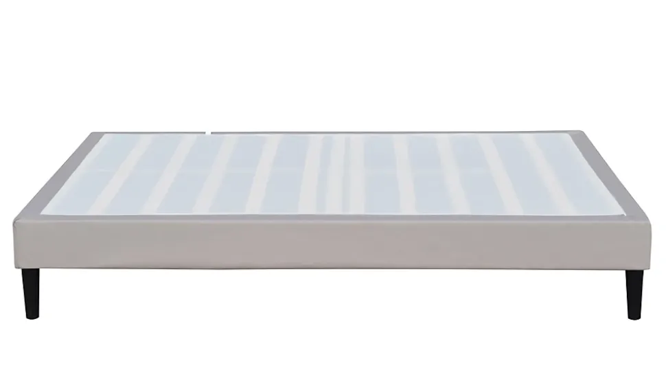 Sommier 90x200 cm Tapissier Déhoussable - 20 cm - 13 Lattes - Montage Rapide et Facile - Housse Lavable - Confort Optimal - Opale