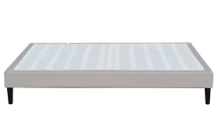 Sommier 200x200 cm Tapissier Déhoussable - 20 cm - 13 Lattes - Montage Rapide et Facile - Housse Lavable - Confort Optimal - Opale