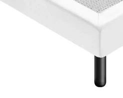 Sommier 160x200 Tapissier Déco Couleur Blanc Resistant Jusqu'à 120 Kg Par Personne