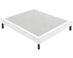 Sommier 180x200 Tapissier Déco Couleur Blanc Resistant Jusqu'à 120 Kg Par Personne