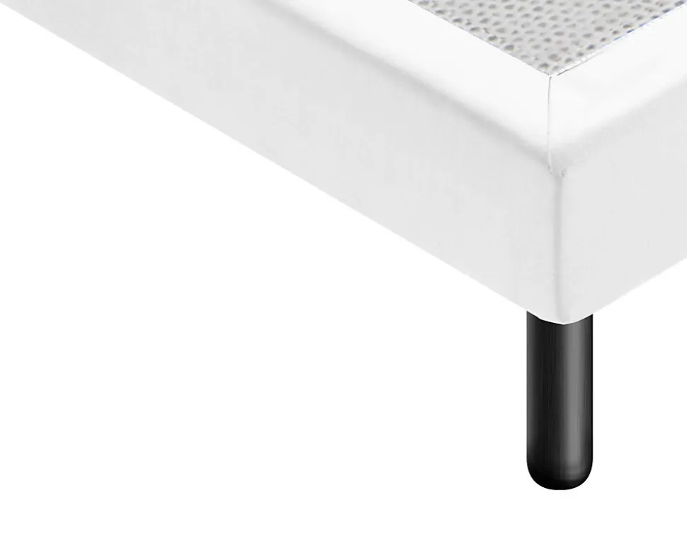 Sommier 180x200 Tapissier Déco Couleur Blanc Resistant Jusqu'à 120 Kg Par Personne