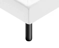Sommier 160x190 Tapissier Déco Couleur Blanc Resistant Jusqu'à 120 Kg Par Personne