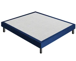 Sommier 120x190 Tapissier Déco Couleur Bleu Resistant Jusqu'à 120 Kg Par Personne