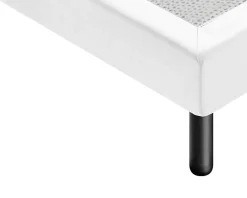 Sommier 120x200 Tapissier Déco Couleur Blanc Resistant Jusqu'à 120 Kg Par Personne