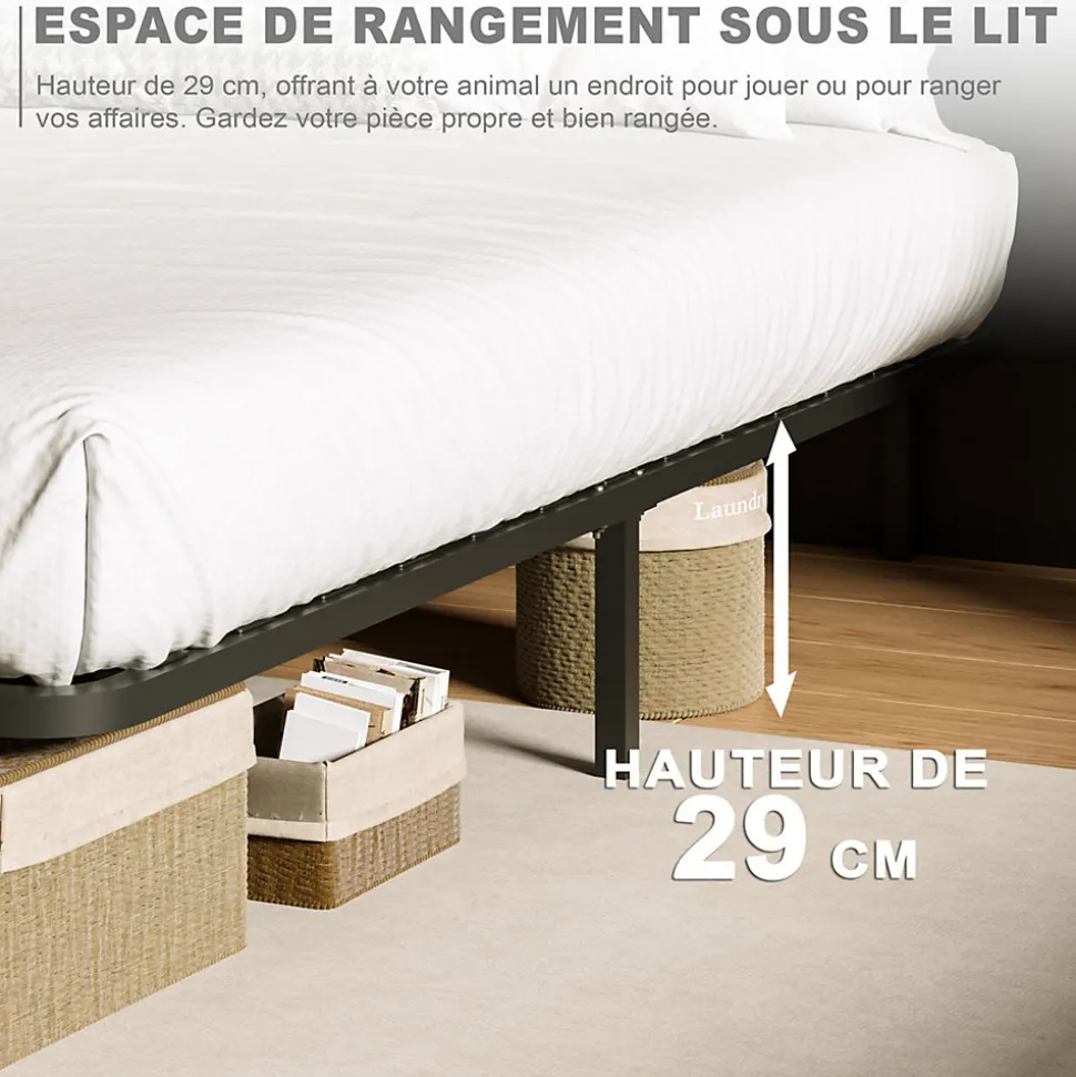 Sommier 160x200cm Hauteur de 29 cm