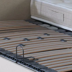 Sommiers électriques lattes lisse gris 2x70x190