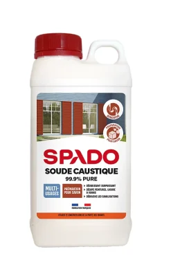 Soude caustique formule pure 99,9% Spado 1kg