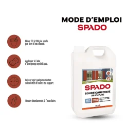 Soude caustique formule pure 99,9% Spado 4kg