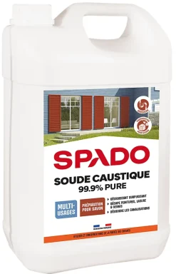 Soude caustique formule pure 99,9% Spado 4kg